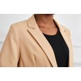 thumbnail image 3 of ORUYROP Women's Solid Color Casual Long Sleeve Lapel Button Blazer Jacket, 3 of 5