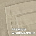 thumbnail image 4 of Elegant Natural Linen Curtain Panels Energy Efficient Semi - Sheers Linen Curtains / Nickel Grommet Window Treatments Panels / Drapes (Set of 2, Butter, 52" by 96" Inch), 4 of 4