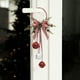 thumbnail image 1 of Adorno navideño colgante para puerta con lazo festivo | Decoración de pared de metal para entrada interior y exterior | Decoración festiva para el hogar, porche, sala de estar y escalera., 1 of 7