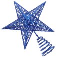 thumbnail image 2 of Metal Christmas Topper Star Star brillando Arte Hollow Star Ornament, 2 of 7