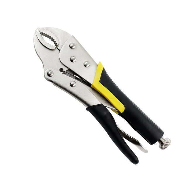 Alicates De Bloqueo Mandíbula Curva Vice-Grip Manual Acero De Alta Velocidad Multifuncional Con Mango De Goma De Punta Redonda Para Trabajos De Reparación En Interiores Y Exteriores Scienceny TO005601-01