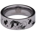 thumbnail image 2 of Yin Yang Wolf and Raven Tungsten Carbide Ring, 2 of 6
