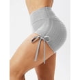 thumbnail image 4 of Pantalones Cortos de Yoga TUNC de Talle Alto Control de Barriga Tie Dye Hot Pants Gris XL, 4 of 5