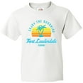 thumbnail image 3 of Inktastic Summer Enjoy the Sunshine Fort Lauderdale Florida in Blue Youth T-Shirt, 3 of 5