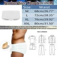 thumbnail image 3 of kamemir Hot Suit for Men Male Summer Cool Sports Quick Dry Color Soild Fit Beach Shorts Triangle Fashion Sexy Swimming Trunks(White,M), 3 of 6
