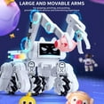 thumbnail image 3 of White 2.4G Wireless Remote Control Robot Toy with Story Mode, Vibrant Lights & Dynamic Music - 6-Way Movement (Forward/Backward/Left/Right Side Shift/Spins), 1200mAh Rechargeable Lithium Battery, 3 of 6