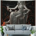 thumbnail image 4 of ALEPADNF The Star Tarot Card Tapestry  - Spooky Siren Mermaid - Gothic Halloween Home Decor Wall Hanging  40x30inch, 4 of 6