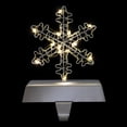thumbnail image 5 of Northlight LED Lighted Wire Snowflake Christmas Stocking Holder - 6.25" - Silver, 5 of 9