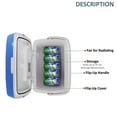 thumbnail image 5 of NutriChef Portable Electric Cooler Fridge, 35 Can - 32L Capacity (Blue), 5 of 8
