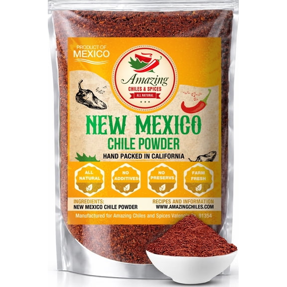 New Mexico Chile Powder, 4oz, All Natural, Rich Smoky Flavor with Mild Heat