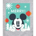 thumbnail image 3 of Disney - Get Merry - Men's Crew Fleece Sweatshirt Sweatshirt, 3 of 5