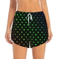 thumbnail image 2 of Pofeuu Poker Shapes Print Women's Athletic Shorts Running Workout Shorts Tummy Control Quick Dry Gym Shorts with Pockets Double layer sports shorts-X-Large, 2 of 7