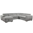 thumbnail image 1 of Urban Cali Bel Air Grand Canapé-Lit Modulaire avec Méridienne de Rangement, Thora Stone, 1 of 9
