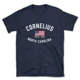 thumbnail image 1 of Cornelius North Carolina Patriot Men's Cotton T-Shirt, 1 of 1