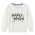 thumbnail image 2 of Herrnalise Toddler Girls Valentine's Day Sweatshirts Crewneck Hoodies Long Sleeve Collage T Shirts Kids Pullover Tops 2-10 Years, 2 of 5