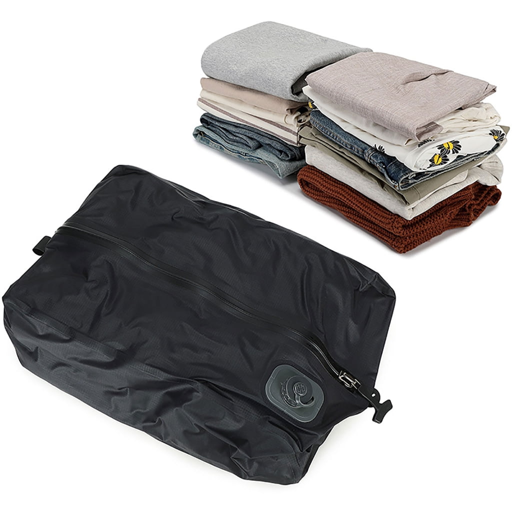 MOMOJIA Foldable Vacuum Compression Storage Bag No Pump One Touch Design For Travel Essential