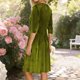 thumbnail image 2 of TaTaai Women's Spring Summer Velvet Dress Round Neck Solid Color with Zipper Fitted A Line Knee Length Stretchy Soft Casual Pullover Gift, 2 of 6