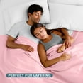 thumbnail image 6 of Bare Home Polar Fleece Bed Blanket - Lightweight - Premium Fleece - Throw, Light Pink, 6 of 10