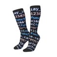 thumbnail image 2 of Vsdgher Function Source Code Print Thigh High Socks Extra Long Stretchy Sock Women Over Knee High Opaque Stocking Daily Wear, 2 of 5