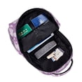 thumbnail image 5 of Hirioo Purple Butterflies Floral Print Laptop Backpack Lightweight Casual Travel Daypack for College Workplace Travel, 5 of 5