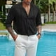 thumbnail image 5 of Camisas Casual Guayabera Cubana Para Hombre Manga Larga, 5 of 8