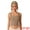 Light Brown, variant on Unique Bargains Women's Square Neck Ribbed Slim Fit Tank Top w Built-In Bra M Black