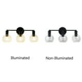 thumbnail image 4 of Radiance Goods Transitional Matt Black 3 Light Vanity Bath Light 22" Wide, 4 of 5