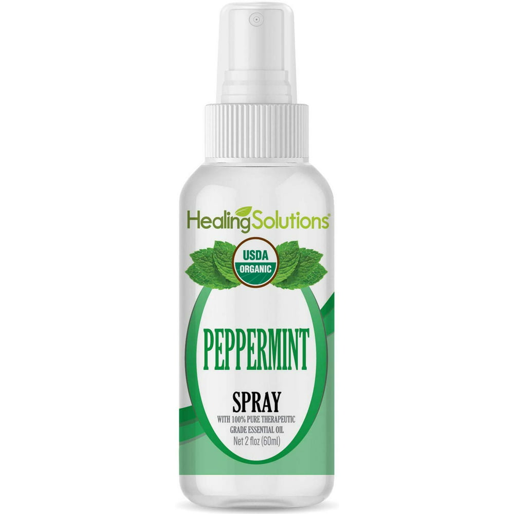 Healing Solutions Organic Peppermint Spray Made From 100 Pure Peppermint Essential Oil