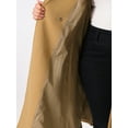 thumbnail image 5 of DARING DIVA Women's Plus Size Notch Lapel Double Breasted A Line Coat 1X Camel, 5 of 6