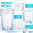 thumbnail image 2 of Tumbler Beverage Cup, Stackable Cups, Break-Resistant Plastic Drinking Glasses, Clear Frosted Acrylic Cup, Reusable Drinking Glasses Cups for Weddings Party Restaurant Kitchen 1 Pcs 8 oz, 2 of 7