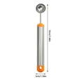 thumbnail image 3 of Watermelon Baller Scoop - 8 Inch Stainless Steel Fruit and Ice Cream Scooper, Hemisphere Spoon for Kitchen, Outdoor Parties, and Anthropology Home Decor, 3 of 4