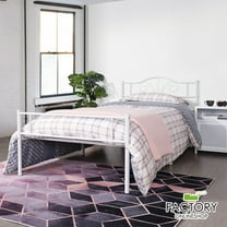 Geniqua Twin Full Queen Size Metal Bed Frame Platform Headboard Foundation Bedroom