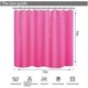 thumbnail image 2 of EVA Shower Curtain Liner 3D Water Cube Clear Bathroom Shower Curtains, Clear EVA Shower Liner for Shower Stall 71x71 Inches with Hooks (Pink Purple), 2 of 4