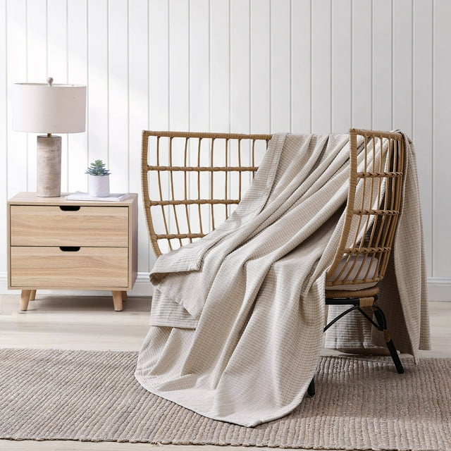 Tommy Bahama Couverture en Coton Tissé en Bambou, Full/Queen
