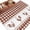 Cappuccino, variant on Area Rug 2 x 3 Ft, Farmhouse Black Plaid Indoor Accent Bathroom Rugs for Kitchen/Laundry Room, Vintage Country Cock Checkered Washable Non-Slip Runner Floor Mat for Entryway, Living Room