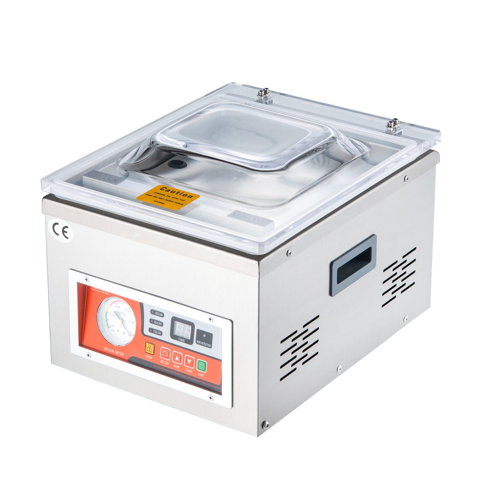 Automatic Chamber Vac Sealer, 6.5 m³/h Pump, DZ-260A Model, Food Saver for Meat & Fruit, 110V