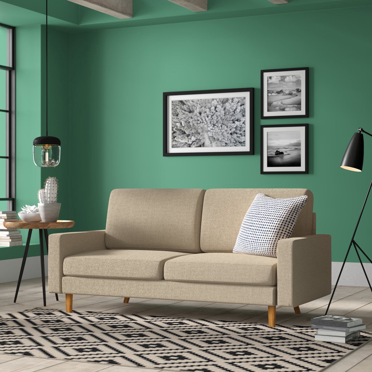 US Pride 70" Square Arm Sofa