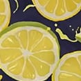 thumbnail image 6 of HAOXIT Seamless Summer Yellow Lemon Slices on Dark Black Table Cloth, Table Dinner Tablecloth , Desk Cloth Cover for Home Party 38-42, 6 of 8