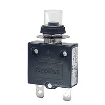 Kuoyuh Usa 17 Amp 98 Series Quick Connect Terminals Push-To-Reset Thermal Circuit Breaker, 1-Pack