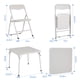 thumbnail image 3 of Foldable para niños mesa con 2 forrado sillas y cushioned asientos - beige, 3 of 8