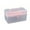 Pink, variant on HAXMNOU Transparent Portable Tool Storage Box, Clear Organizer with Multiple Compartments for Crafts, Tools, Office Supplies, and Small Household Items, Pink