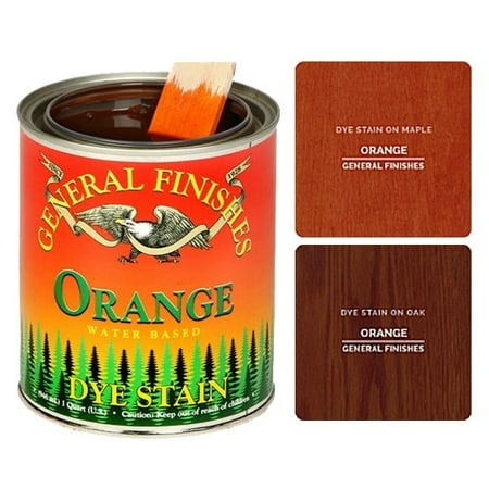 Aged Amber Finish - General Finishes, Dye Stains, Orange, Quart