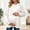 White, variant on Women's Maternity Sweatshirt Oversized Long Sleeve Pregnant Shirt Fall Soft Casual Crew Neck Pullover Tops Size S-3XL