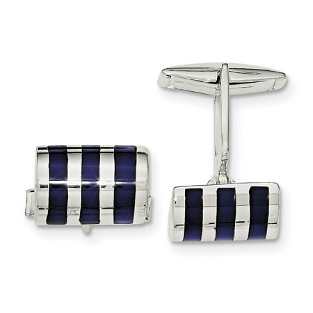 Roy Rose Jewelry Sterling Silver Lapis Cuff Links