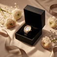 thumbnail image 6 of Jessica Simpson Women’s Silver Ring Watch, Octagon Bezel, Quartz Analog Movement, Adjustable Stretch Band, 6 of 7