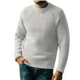 thumbnail image 1 of EGNMCR Mens Sweater Mens Crewneck Retro Pullover Long Sleeve Sweater, 1 of 3