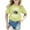 Light Yellow, variant on Hiijoy Big Girls Father's Day Graphic T-Shirt Cotton Short Sleeve T Shirt, Sizes 3-9