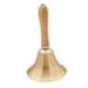 thumbnail image 5 of Campana de Mano de Latón Campana de Cena Campana de Servicio Campana Fuerte Mango de Madera Campana de Llamada Manual Portátil para Servicio Bodas Bar 110 mm x 246 mm, 5 of 10