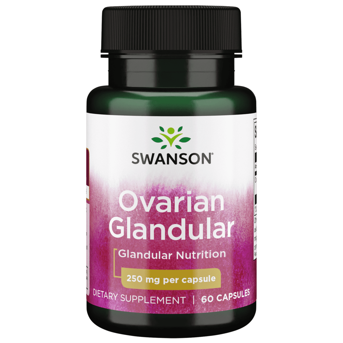 Swanson Ovarian Glandular Capsules, 250 mg, 60 Count