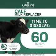 ANNUSO LIFELINE Calf Milk Replacer 22:20, 25lb Bag - All-Milk Formula with LifePulse - Immune, Gut & Respiratory Support - No Artificial Flavors, Easy Mix for Newborn Calves